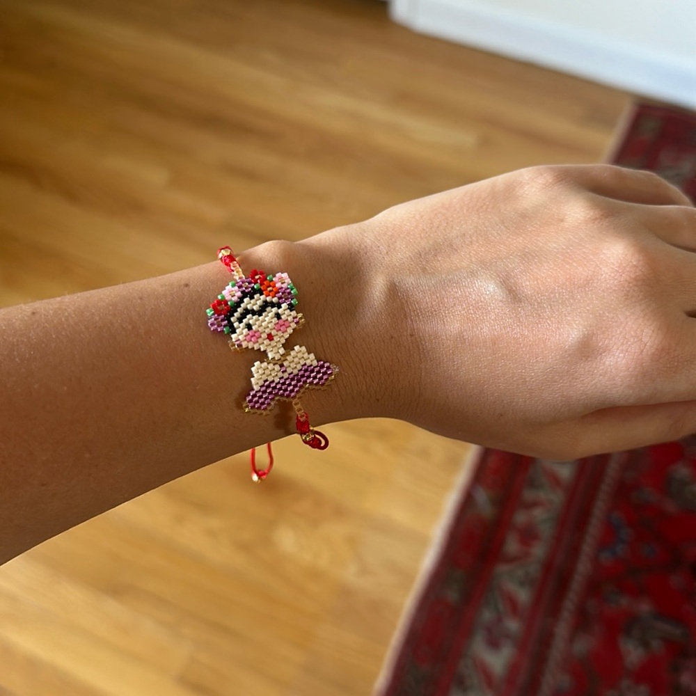 Adjustable Frida Khalo bracelet